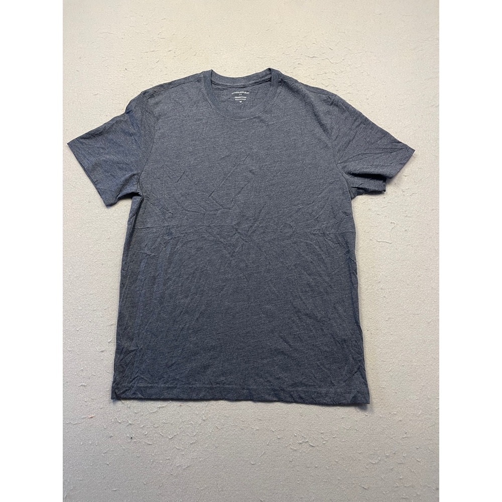 Banana Republic T Shirt Cotton Blend Charcoal Gray Heather Medium Mens